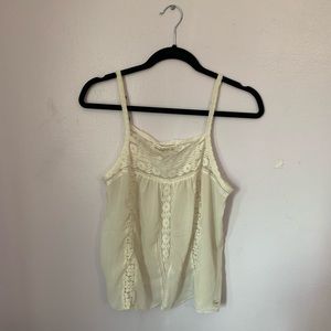 lacey white tank